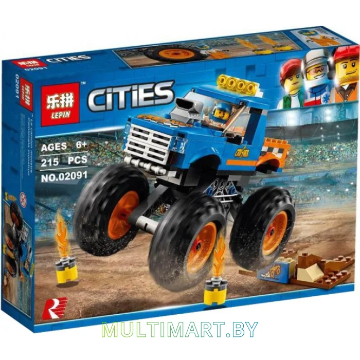 Конструктор Lepin 02091 Монстр-трак (215 деталей)